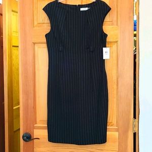 Calvin Klein pinstripe dress